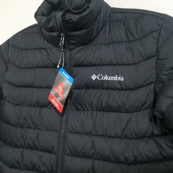 NEW Columbia Mens Small Black Winter Puffer Jacket NWT Guys Insulated Warm Coat - Picture 2 of 8